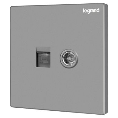 K8逸景 K8逸景 K8深砂银/电脑电视插 86型 K8/C01/TV-C3 86型 K8/C01/TV-C3