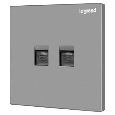 K8逸景 K8逸景 K8深砂银/二位电话插 86型 K8/T01/2-C3 86型 K8/T01/2-C3