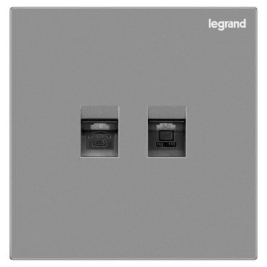 K8逸景 K8逸景 K8深砂银/电话电脑插 86型 K8/T01/C01-C3 86型 K8/T01/C01-C3