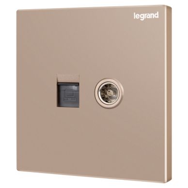 K8逸景 K8逸景 K8玫瑰金/电脑电视插 86型 K8/C01/TV-C1 86型 K8/C01/TV-C1