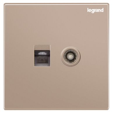 K8逸景 K8逸景 K8玫瑰金/电话电视插 86型 K8/T01/TV-C1 86型 K8/T01/TV-C1