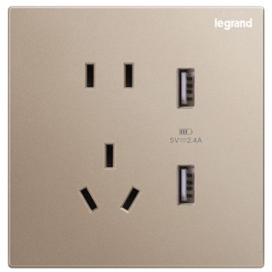 K8逸景 K8逸景 K8玫瑰金/五孔双USB插座-新国标 86型 K8/426/US/US-C1 86型 K8/426/US/US-C1