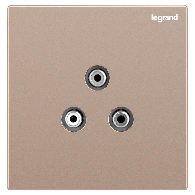 K8逸景 K8逸景 K8玫瑰金/3RCA插座 86型 K8/3RCA-C1 86型 K8/3RCA-C1