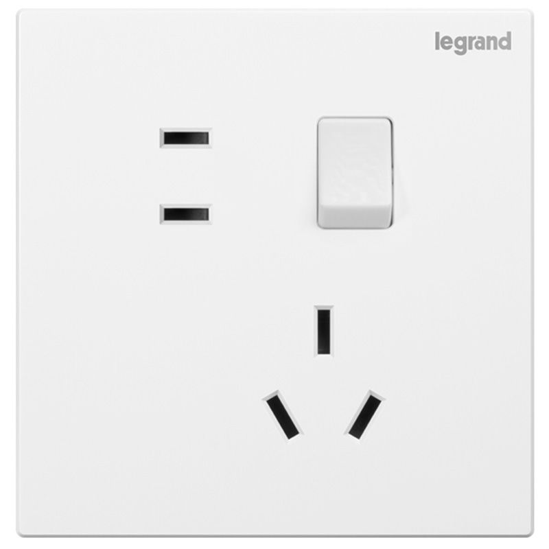 K8逸景 K8逸景 K8玉兰白/一开双控五孔-新国标 86型 K8/25/10USLS 86型 K8/25/10USLS