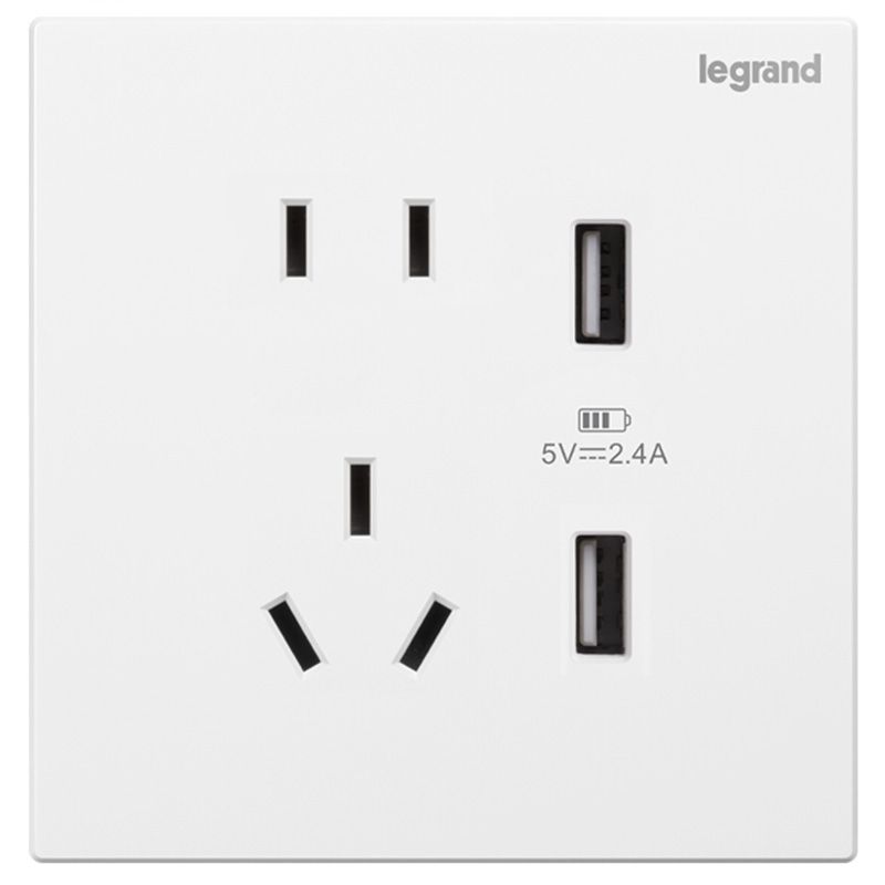 K8逸景 K8逸景 K8玉兰白/五孔双USB插座-新国标 86型 K8/426/US/US 86型 K8/426/US/US