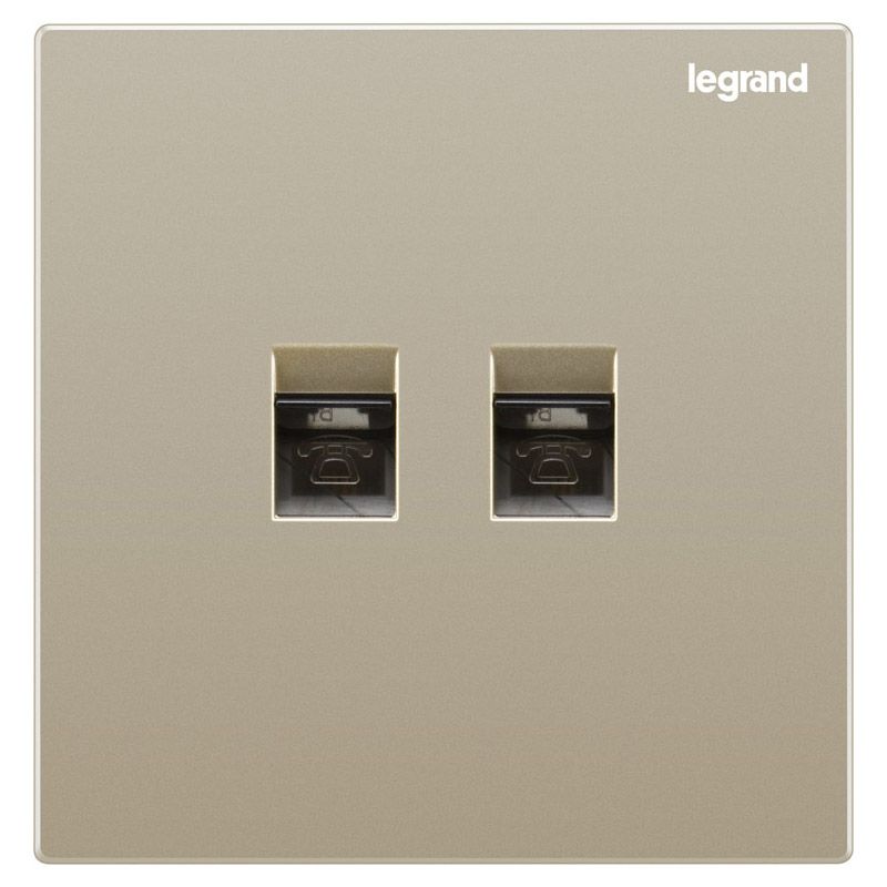 K8逸景 K8逸景 K8米兰金/二位电话插 86型 K8/T01/2-C2 86型 K8/T01/2-C2