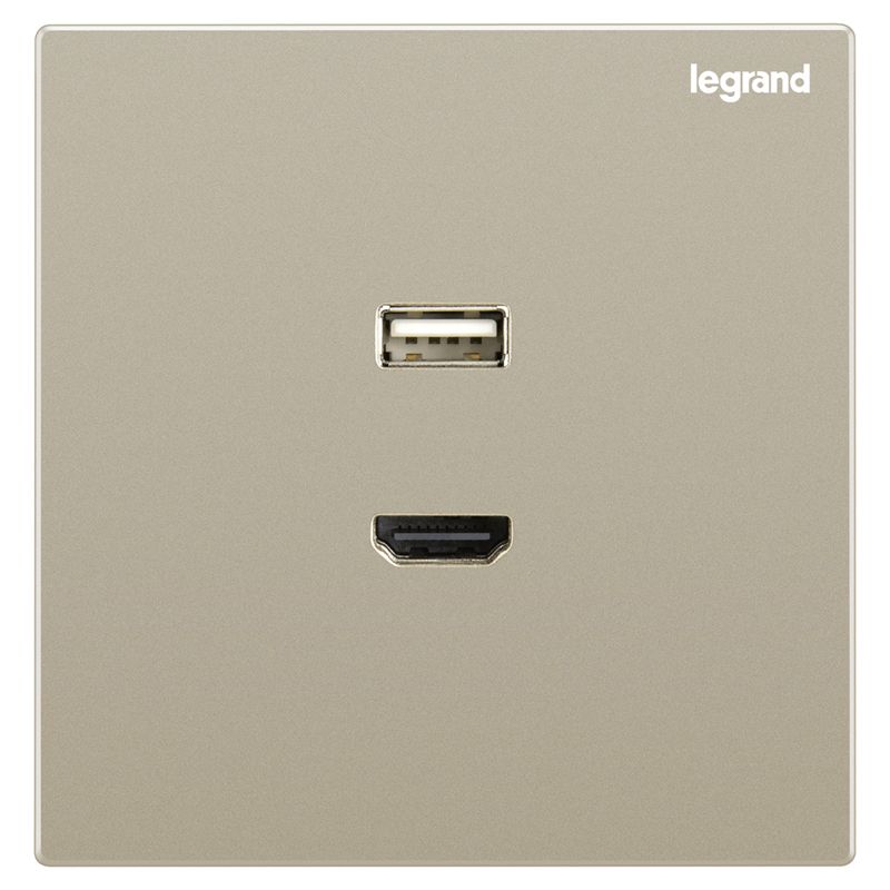 K8逸景 K8逸景 K8米兰金/USB+HDMI插座 86型 K8/USB/HDMI-C2 86型 K8/USB/HDMI-C2