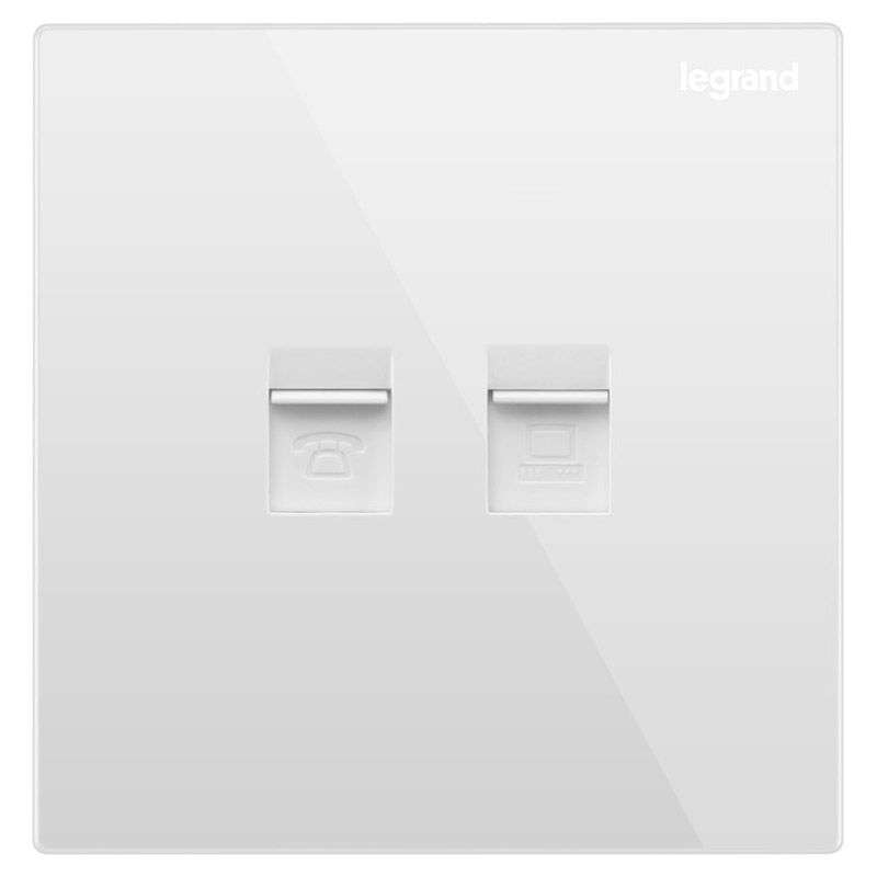 K8逸景 K8逸景 K8玉兰白/六类电脑电话插 86型 K8/T01/C601 86型 K8/T01/C601