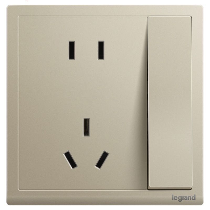 朗淳 朗淳 朗淳米兰金/一开（大按键）五孔 86型 ERQ15/10USLB-C2 86型 ERQ15/10USLB-C2