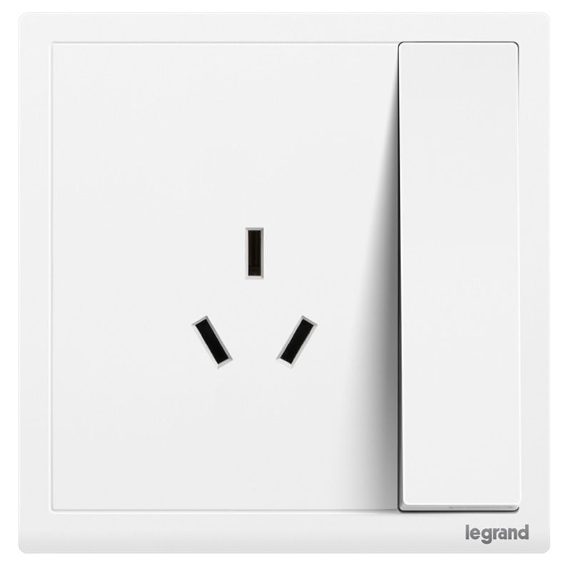 朗淳 朗淳 朗淳玉兰白/一开（大按键）三孔16A 86型 ERQ15/15CSB 86型 ERQ15/15CSB