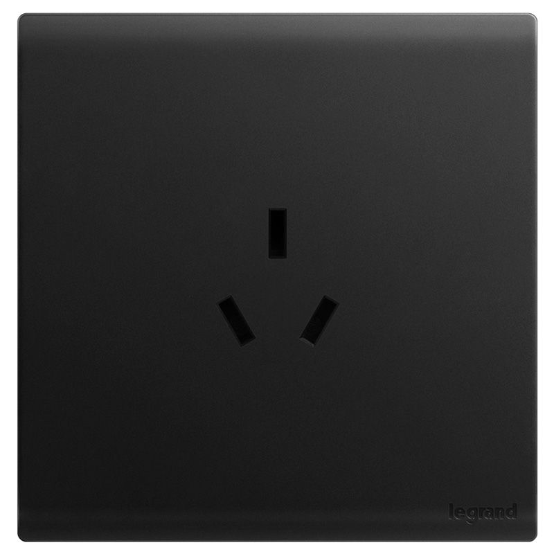 F6R简悦 F6R简悦 F6R简悦/石墨黑/三孔10A插座 86型 F6R/426/10S-C 86型 F6R/426/10S-C