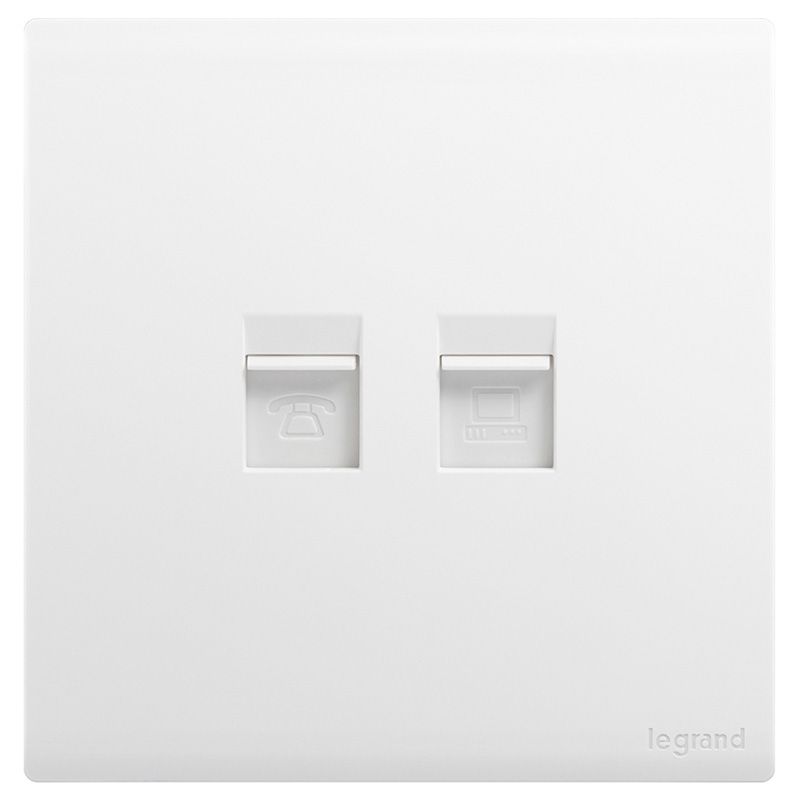 F6仕艺 F6仕艺 F6仕艺/陶瓷白/电话电脑插 86型 F6/T01/C01 86型 F6/T01/C01