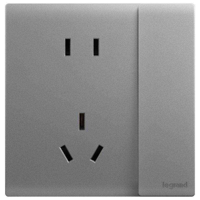 F6仕艺 F6仕艺 F6仕艺/深砂银/一开五孔插座 86型 F6/15/10USL-C3 86型 F6/15/10USL-C3