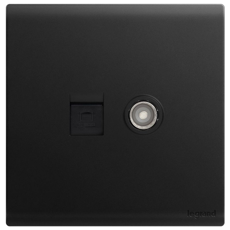 F6仕艺 F6仕艺 F6仕艺/石墨黑/电脑电视插 86型 F6/C01/TV-C 86型 F6/C01/TV-C