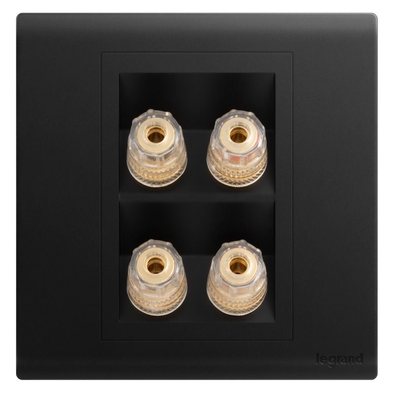 F6仕艺 F6仕艺 F6石墨黑/二位音箱插 86型 F6/M8/2-C 86型 F6/M8/2-C