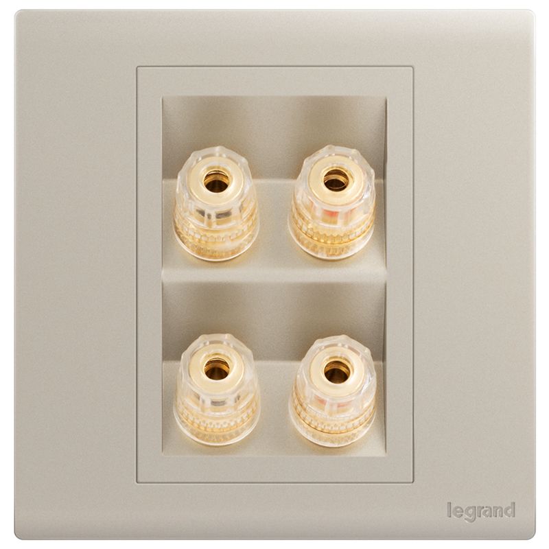 F6仕艺 F6仕艺 F6粉铂金/二位音箱插 86型 F6/M8/2-C2 86型 F6/M8/2-C2