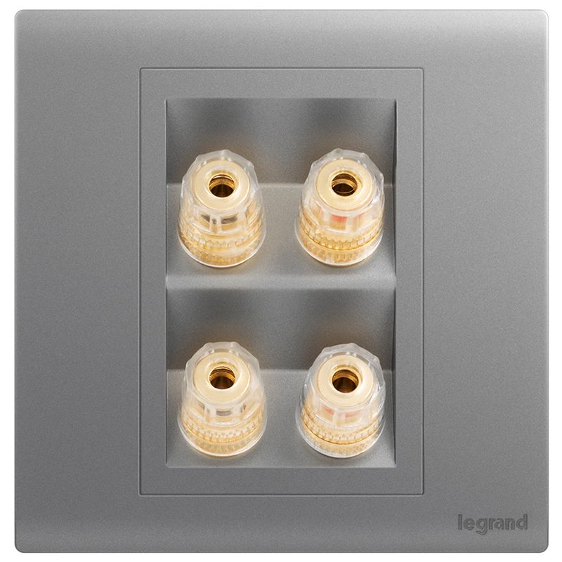 F6仕艺 F6仕艺 F6深砂银/二位音箱插 86型 F6/M8/2-C3 86型 F6/M8/2-C3