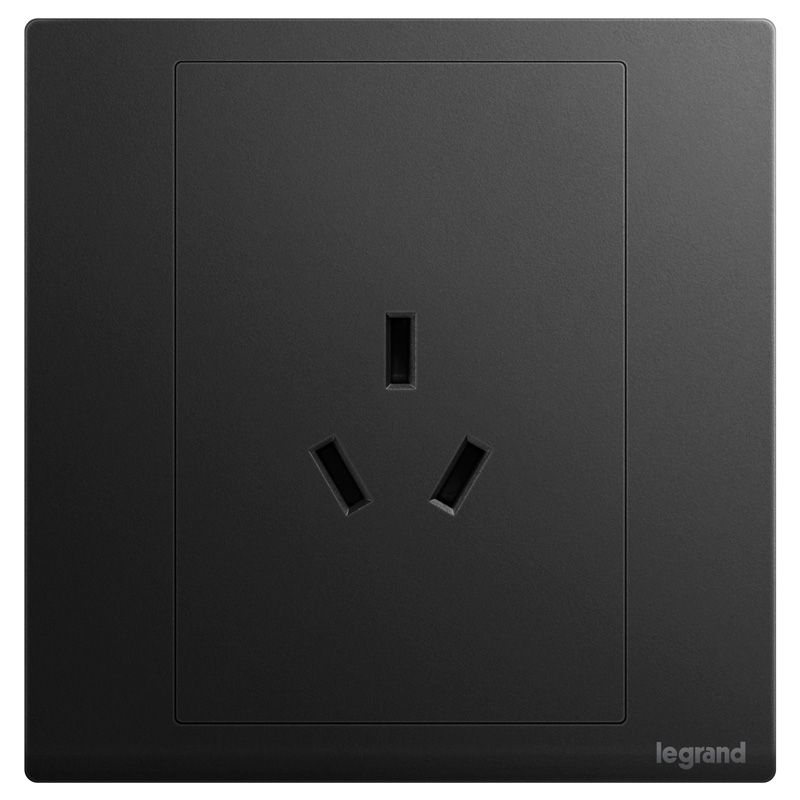 朗淳 朗淳 朗淳碳素黑/三孔10A插座  ERQ426/10S-C ERQ426/10S-C