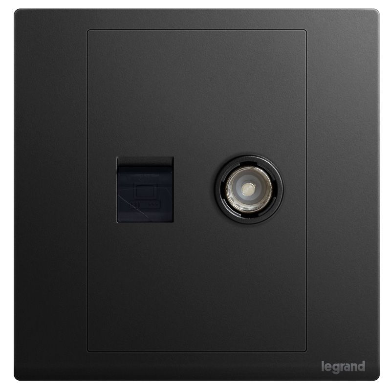 朗淳 朗淳 朗淳碳素黑/电脑电视插  ERQC01/TV-C ERQC01/TV-C