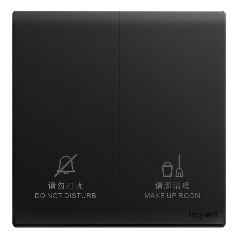 F6仕艺 F6仕艺 F6石墨黑/“请勿打扰、请即清理”门后控制开关 86型 F6/H258-C 86型 F6/H258-C
