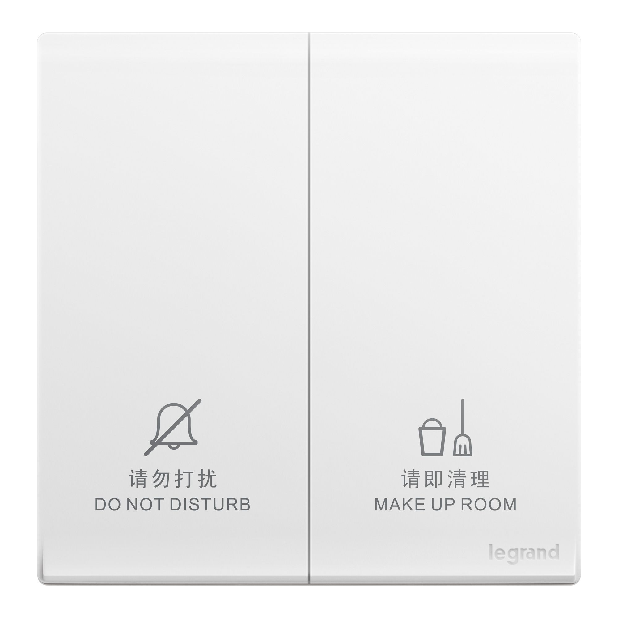 F6仕艺 F6仕艺 F6陶瓷白/“请勿打扰、请即清理”门后控制开关 86型 F6/H258 86型 F6/H258