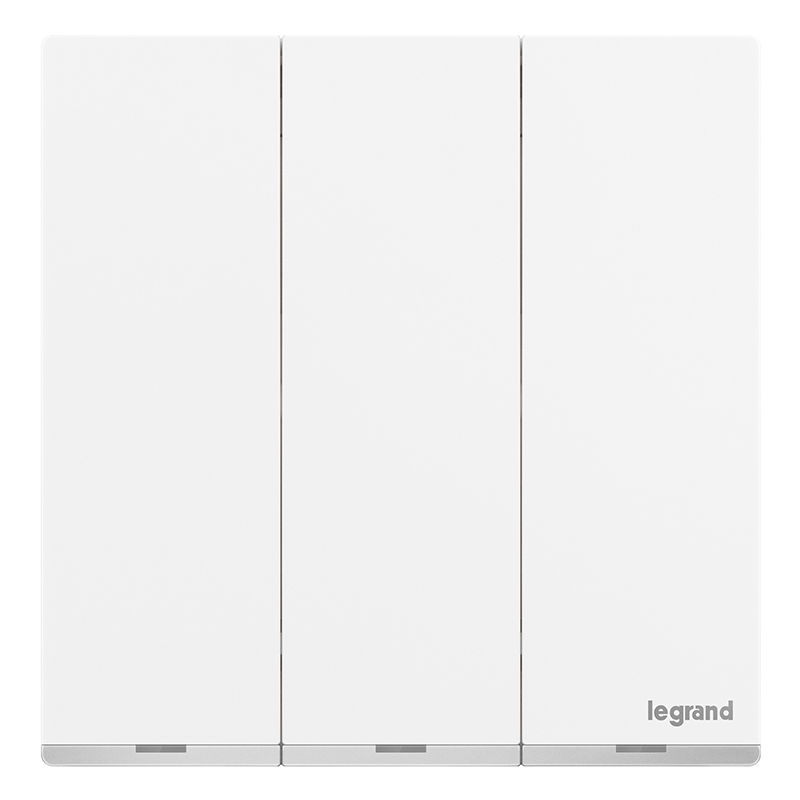 F9逸景PULS F9逸景PULS F9陶瓷白/三开双控带LED(镶银边) 86*86 F9/33/2/3AN 86*86 F9/33/2/3AN