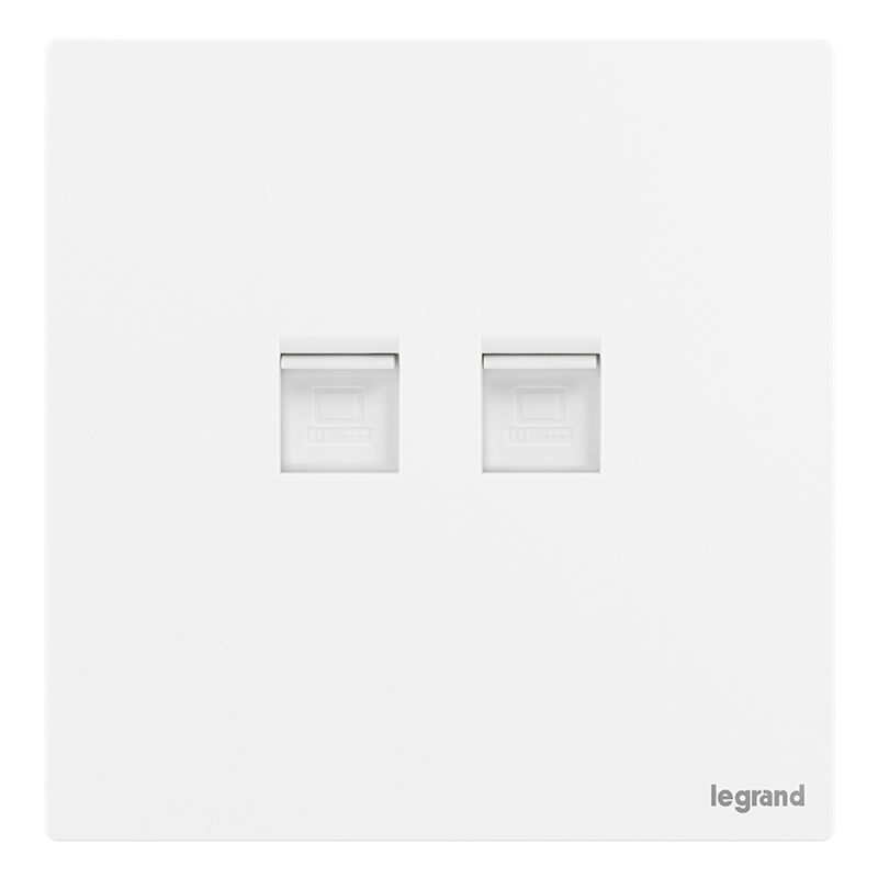 F9逸景PULS F9逸景PULS F9陶瓷白/二位电脑插 86*86 F9/C01/2 86*86 F9/C01/2