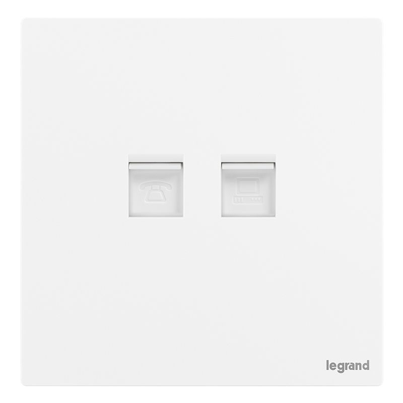 F9逸景PULS F9逸景PULS F9陶瓷白/电话电脑插 86*86 F9/T01/C01 86*86 F9/T01/C01