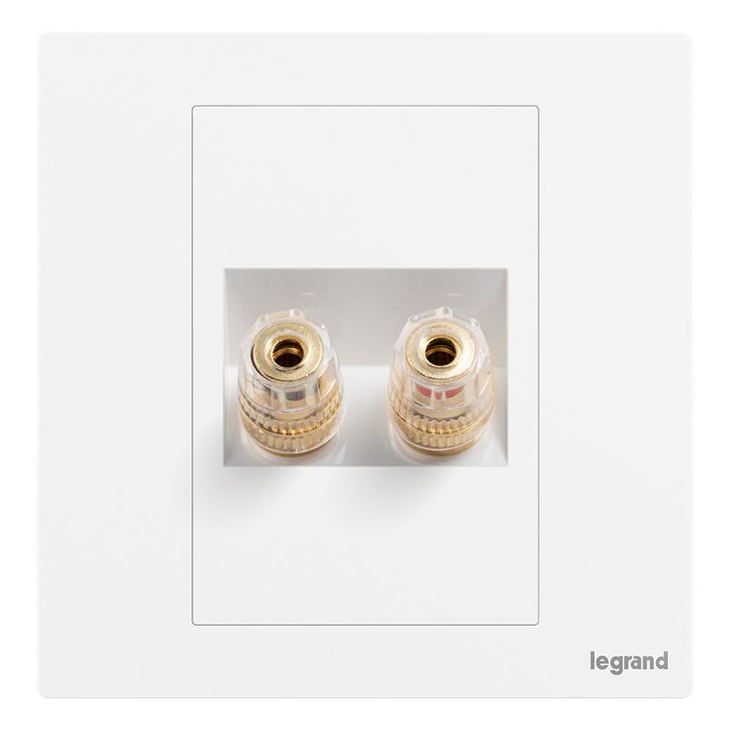 F9逸景PULS F9逸景PULS F9陶瓷白/一位音箱插（2头） 86*86 F9/M8 86*86 F9/M8