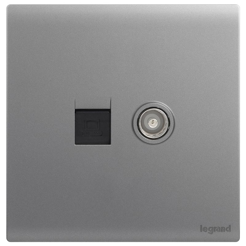 F6P仕艺 Pro F6P仕艺 Pro 仕艺Pro深砂银/电脑（六类）电视插 86型 F6P/C601/TV-C3 86型 F6P/C601/TV-C3