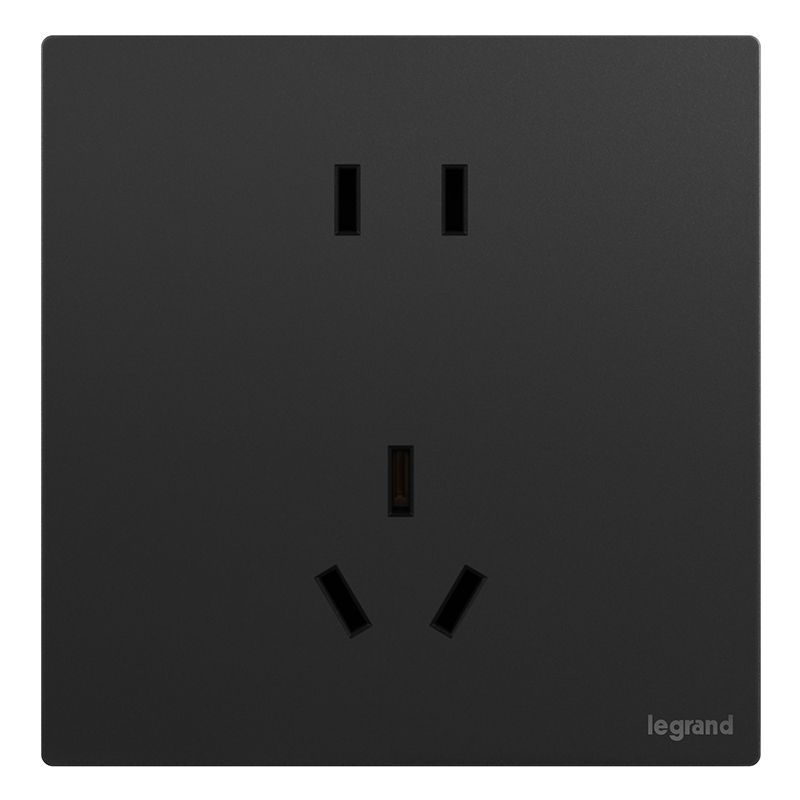 F9逸景PULS F9逸景PULS F9石晶墨/五孔插座 86*86 F9/426/10USL-C 86*86 F9/426/10USL-C