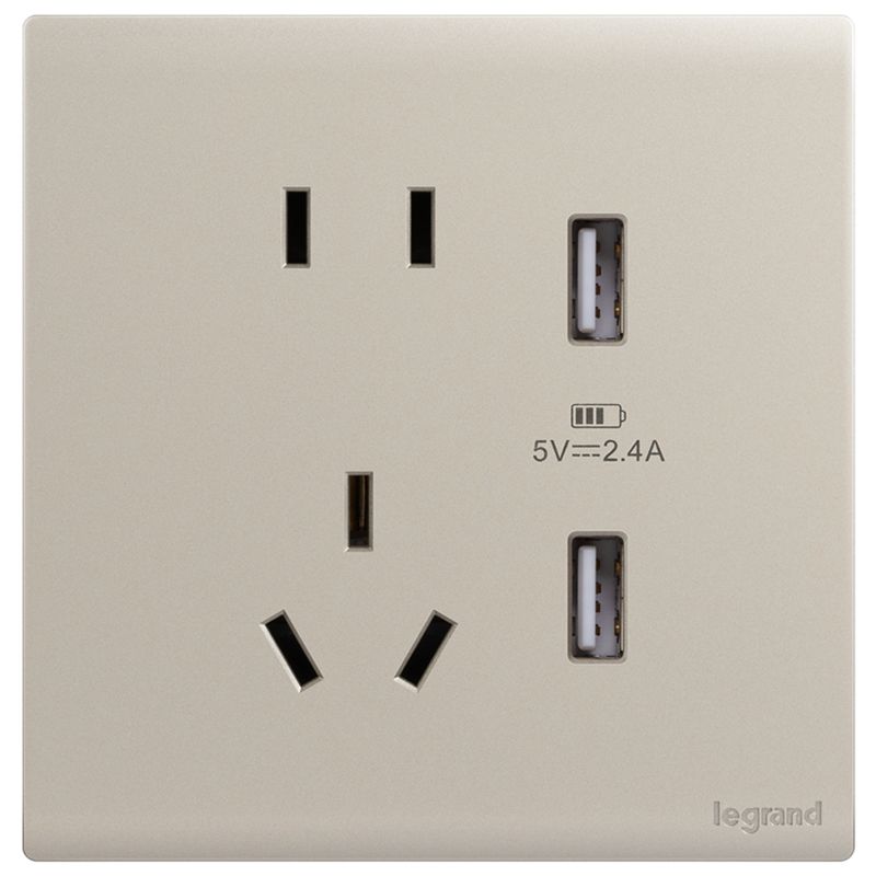 F6P仕艺 Pro F6P仕艺 Pro 仕艺Pro粉铂金/五孔双USB插 86型 F6P/426/10US/U2-C2 86型 F6P/426/10US/U2-C2