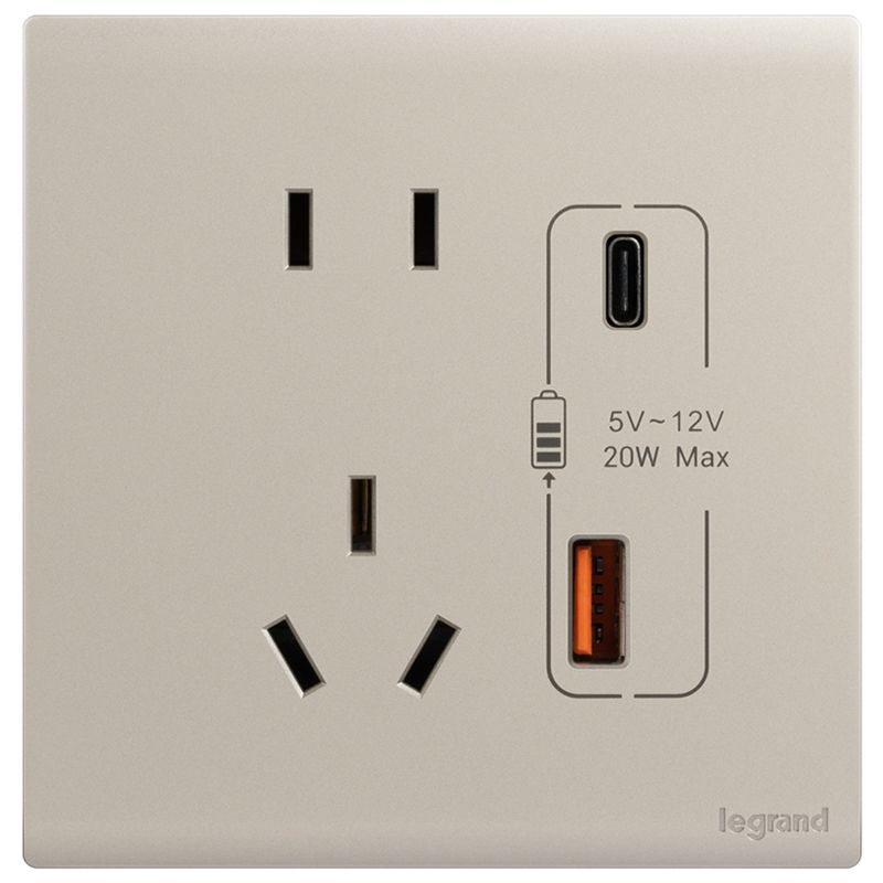 F6P仕艺 Pro F6P仕艺 Pro 仕艺Pro粉铂金/五孔Type A+C 插座 86型 F6P/426/10US/UC-C2 86型 F6P/426/10US/UC-C2