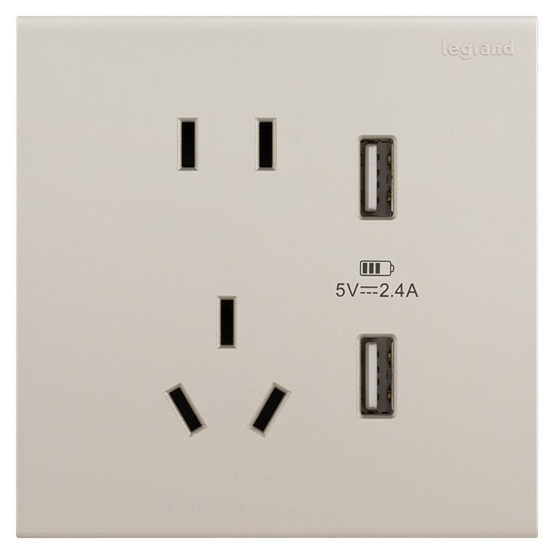 淳逸 E8 淳逸 E8 淳逸粉铂金/五孔双USB插座 86型 E8/426/10US/U2-C2 86型 E8/426/10US/U2-C2