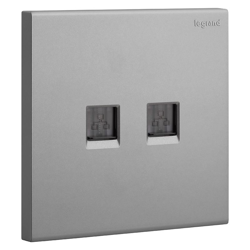 淳逸 E8 淳逸 E8 淳逸深砂银/二位电脑插 86型 E8/C01B/2-C3 86型 E8/C01B/2-C3