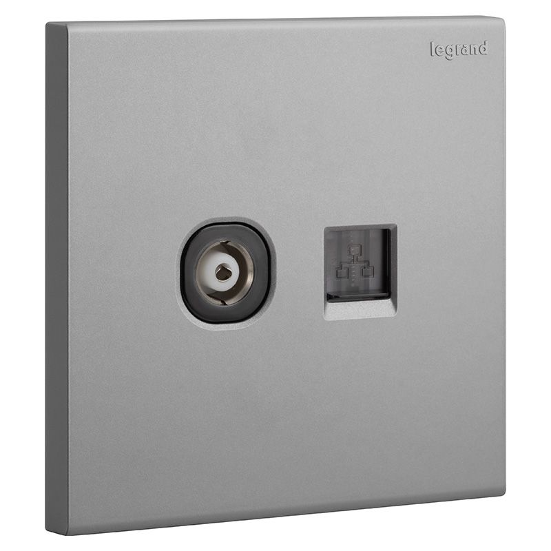 淳逸 E8 淳逸 E8 淳逸深砂银/电脑电视插 86型 E8/C01/TVB-C3 86型 E8/C01/TVB-C3