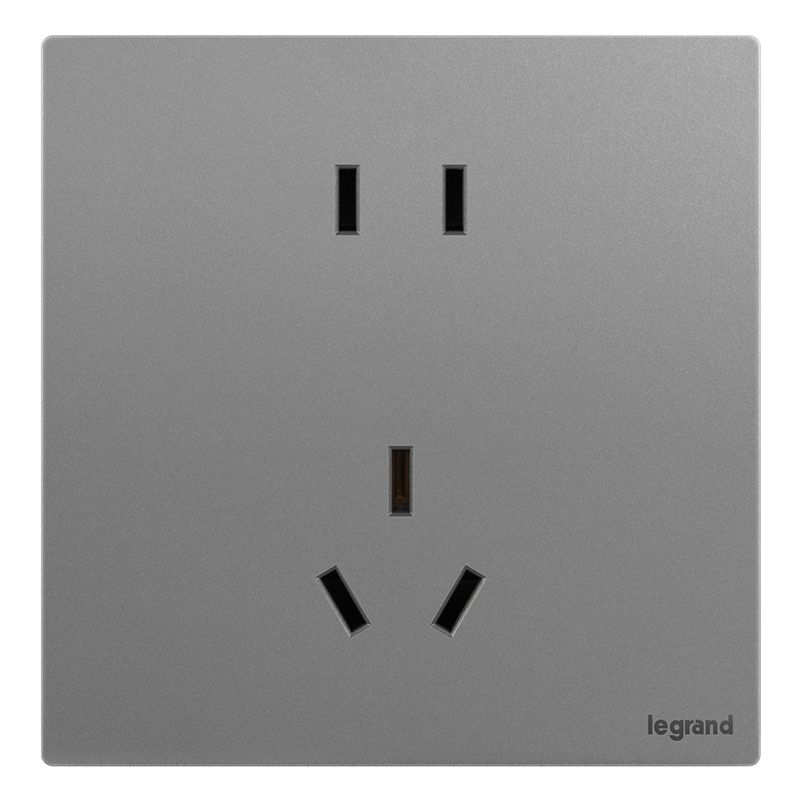 F9逸景PULS F9逸景PULS F9深砂银/五孔插座 86*86 F9/426/10USL-C3 86*86 F9/426/10USL-C3