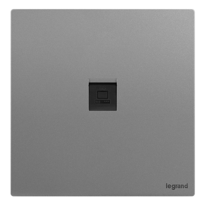 F9逸景PULS F9逸景PULS F9深砂银/一位电脑插（六类） 86*86 F9/C601-C3 86*86 F9/C601-C3