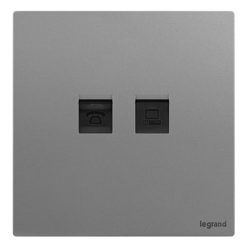 F9逸景PULS F9逸景PULS F9深砂银/电话电脑插 86*86 F9/T01/C01-C3 86*86 F9/T01/C01-C3