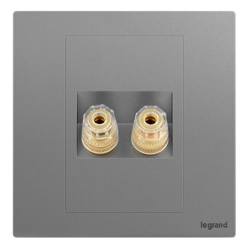 F9逸景PULS F9逸景PULS F9深砂银/一位音箱插 86*86 F9/M8-C3 86*86 F9/M8-C3