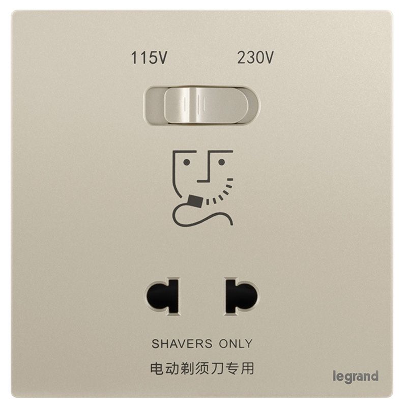 F9逸景PULS F9逸景PULS F9粉铂金/86刮须插 86*86 F9/727-C2 86*86 F9/727-C2