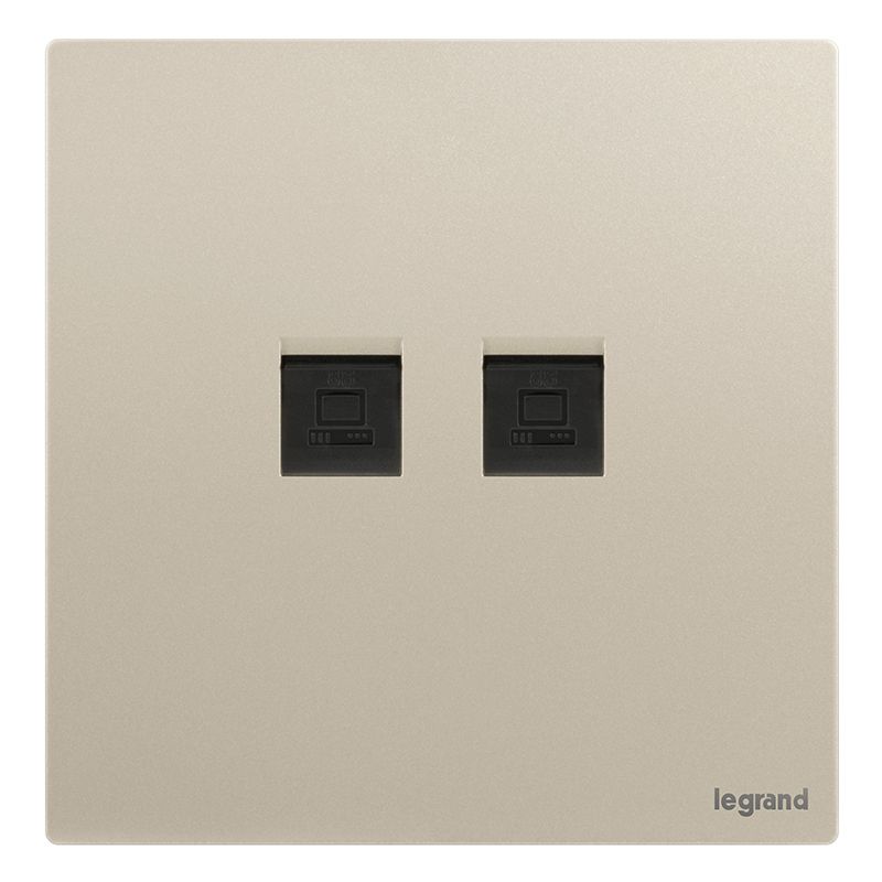 F9逸景PULS F9逸景PULS F9粉铂金/两位电脑插（六类） 86*86 F9/C601/2-C2 86*86 F9/C601/2-C2