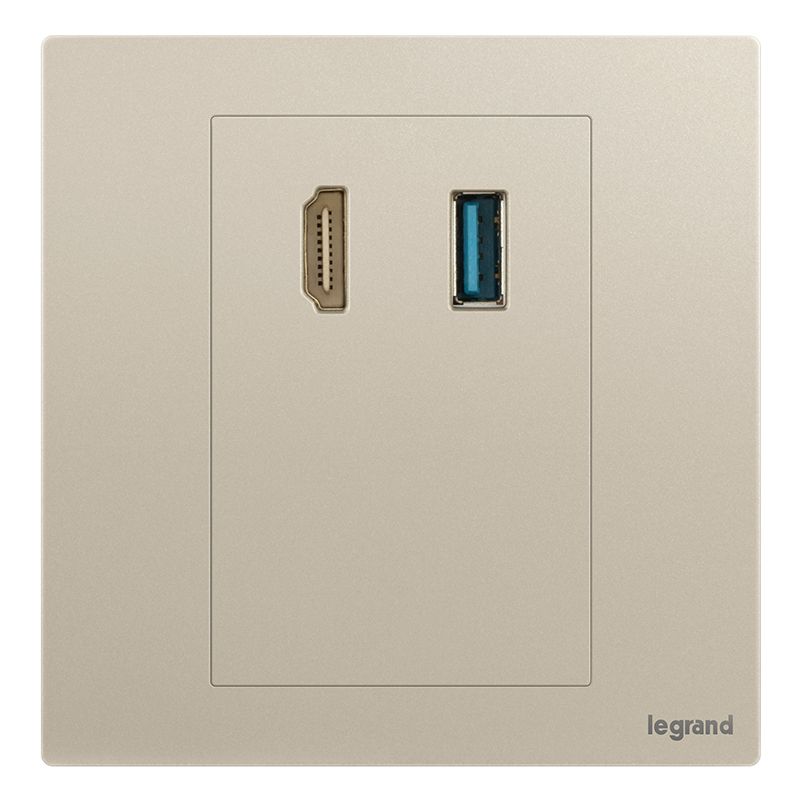 F9逸景PULS F9逸景PULS F9粉铂金/HDMI+USB(连接)插座 86*86 F9/USB/HDMI-C2 86*86 F9/USB/HDMI-C2