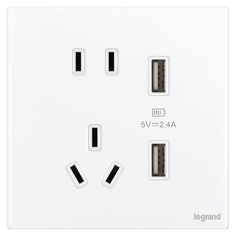 F7维翼 玻璃款 F7维翼 玻璃款 维翼冰白玉F7/USB五孔 86型 F7/426/10US/U2-G1 86型 F7/426/10US/U2-G1