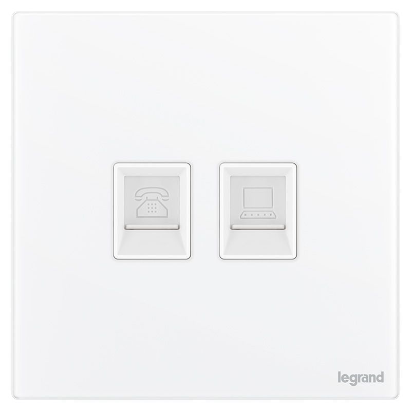 F7维翼 玻璃款 F7维翼 玻璃款 维翼冰白玉F7/电话电脑插 86型 F7/T01/C01-G1 86型 F7/T01/C01-G1