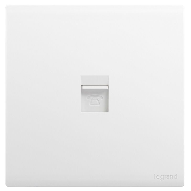 F6E茗画 F6E茗画 茗画玉兰白/电话插 86型 F6E/T01 86型 F6E/T01