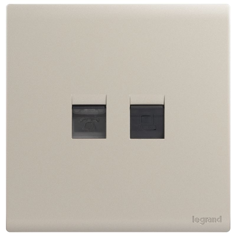 F6E茗画 F6E茗画 茗画粉铂金/电话电脑插 86型 F6E/T01/C01-C2 86型 F6E/T01/C01-C2