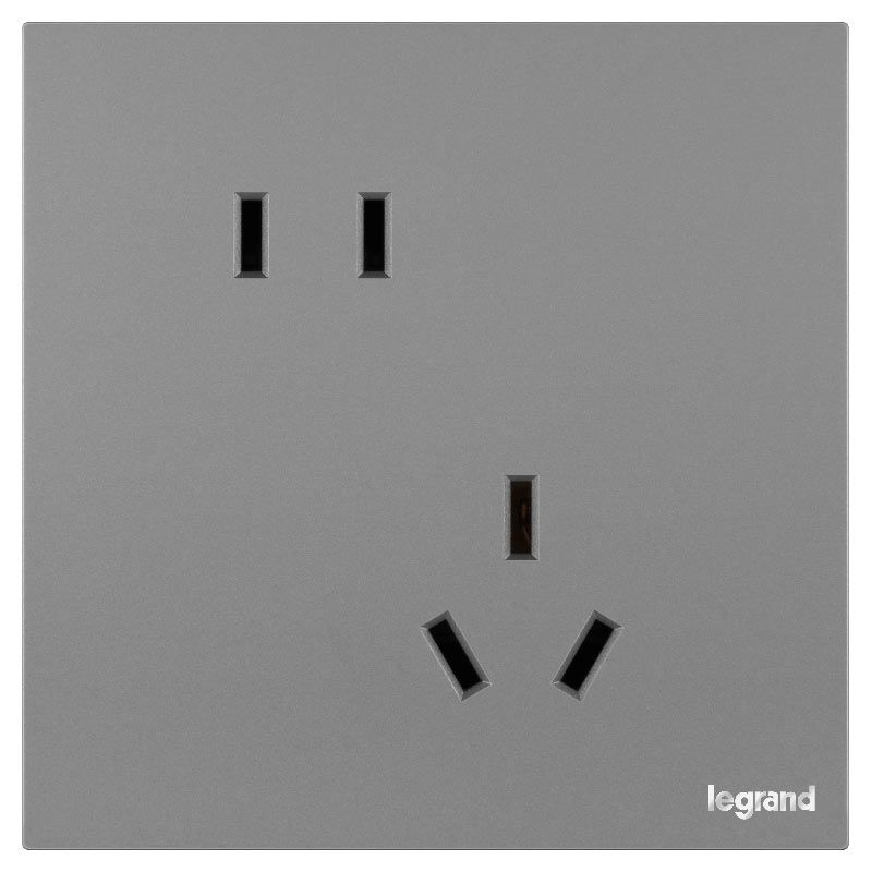 K7E 浅央 K7E 浅央 浅央深砂银/斜五孔插座 86型 K7E/426/10USLX-C3 86型 K7E/426/10USLX-C3