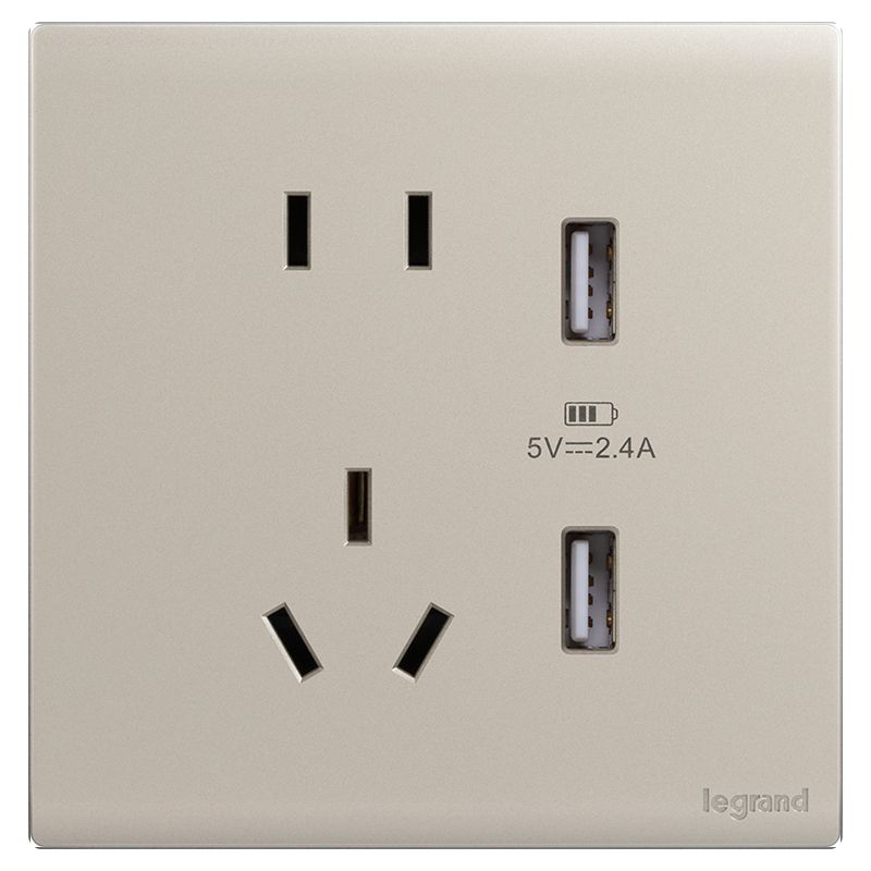 F6C绮蕴 F6C绮蕴 F6C绮蕴/粉铂金/五孔USB充电插座  F6C/426/10US/U2-C2 F6C/426/10US/U2-C2