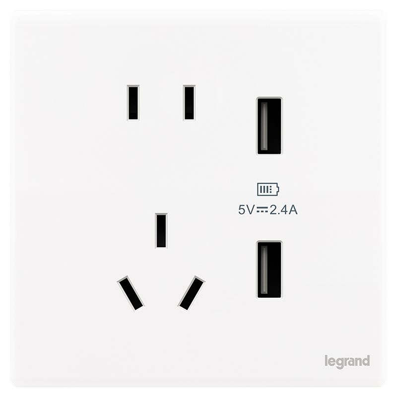 F5R智绘 F5R智绘 F5R智绘/陶瓷白/五孔USB充电插座  F5R/426/10US/U2 F5R/426/10US/U2